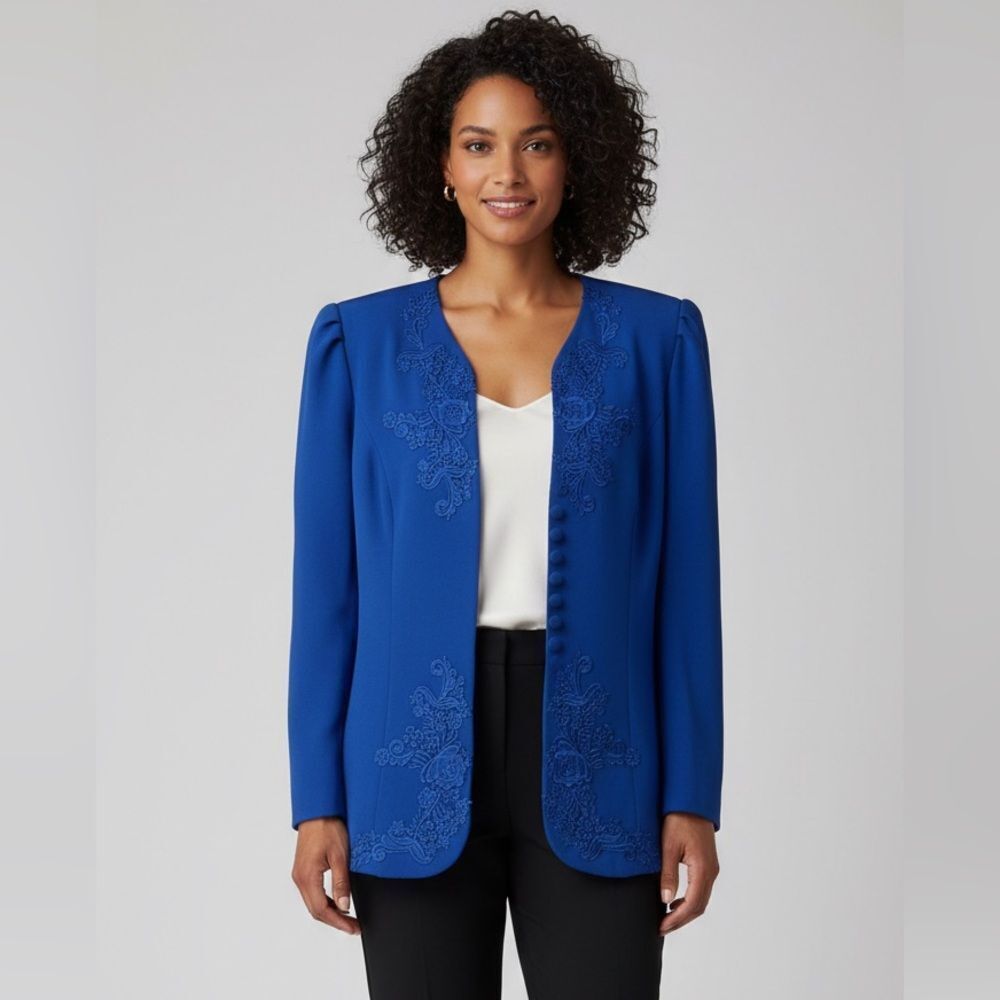 Take 50% OFF- In The Mood Blue Women's Jacket, Size-10